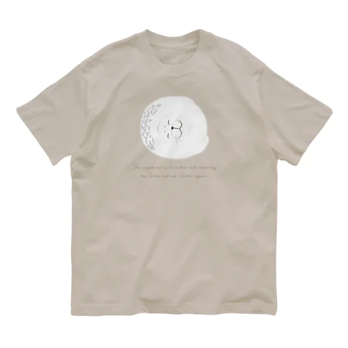 スヤスヤ ワモンアザラシ sleeping ringed seal オーガニックコットンTシャツ