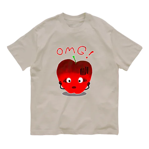 りんご　OMG！ オーガニックコットンTシャツ