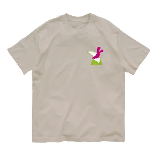 クイうさぎ オーガニックコットンTシャツ