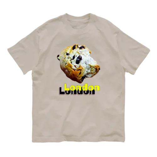 LONDON　紅茶とレーズンのスコーン　ロンドン Organic Cotton T-Shirt