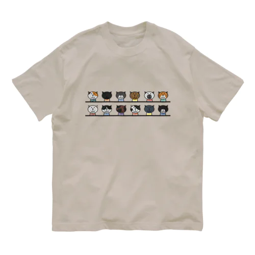 せいぞろいするねこ オーガニックコットンTシャツ