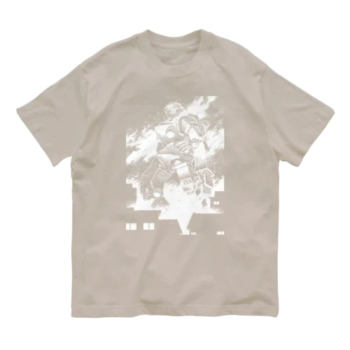 鉄神01白インク Organic Cotton T-Shirt