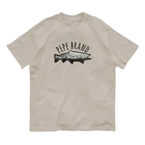 トラウト　ロゴ Organic Cotton T-Shirt