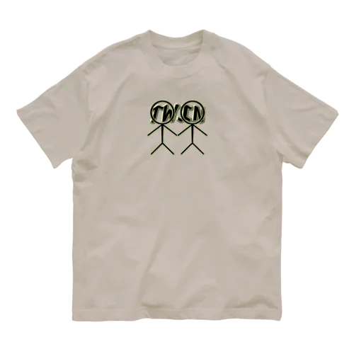 ツイン（文字入り） Organic Cotton T-Shirt