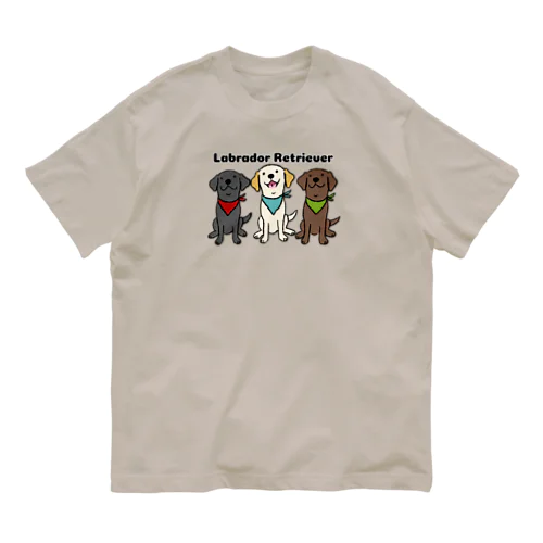 Labrador Retriever  オーガニックコットンTシャツ