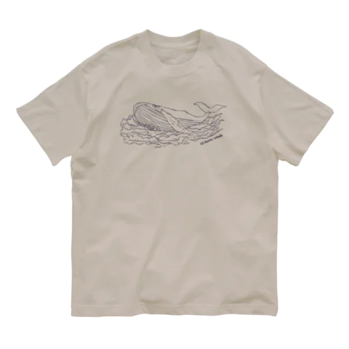 世界でもっとも孤独なクジラとラジオ【チャリティー】 オーガニックコットンTシャツ