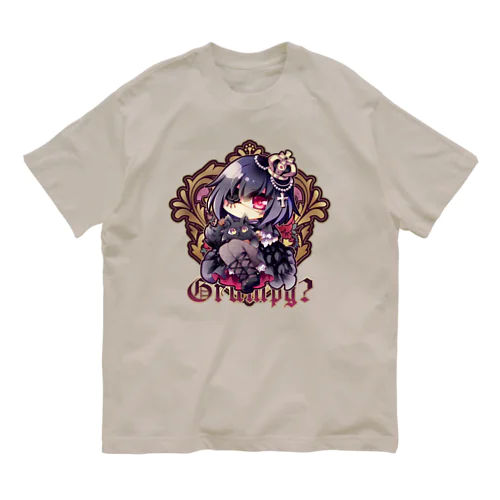 不機嫌と王冠とお猫さま - Ctype オーガニックコットンTシャツ