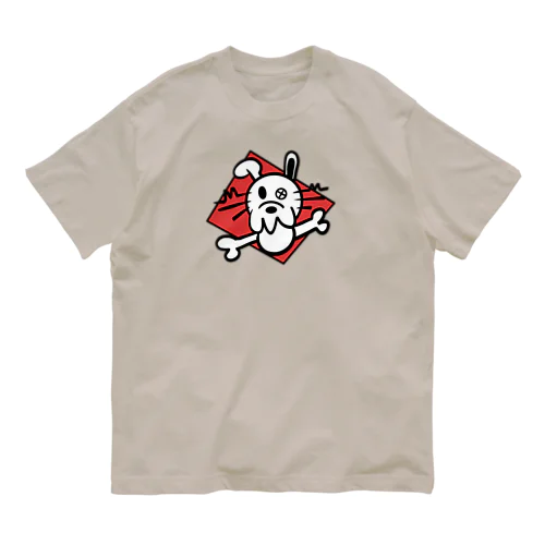 ROCKなうさぎさん オーガニックコットンTシャツ