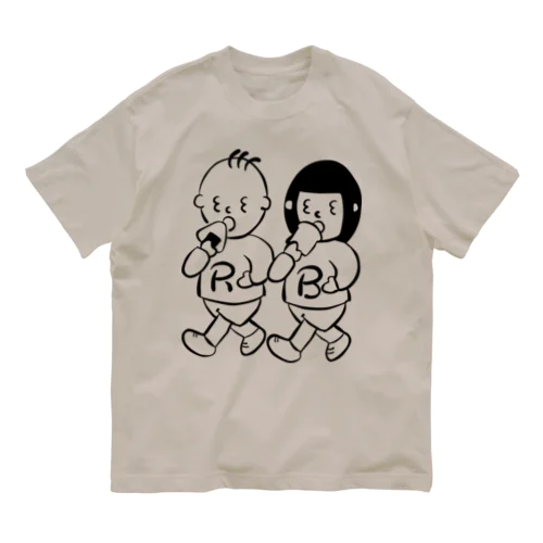 ランブレちゃんロゴTシャツ（背面白ロゴ） オーガニックコットンTシャツ