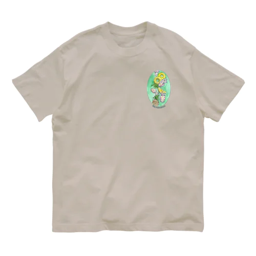 イカパイナポー=Ika&Pineapple Organic Cotton T-Shirt