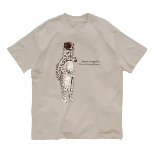 ユキヒョウ紳士 Organic Cotton T-Shirt