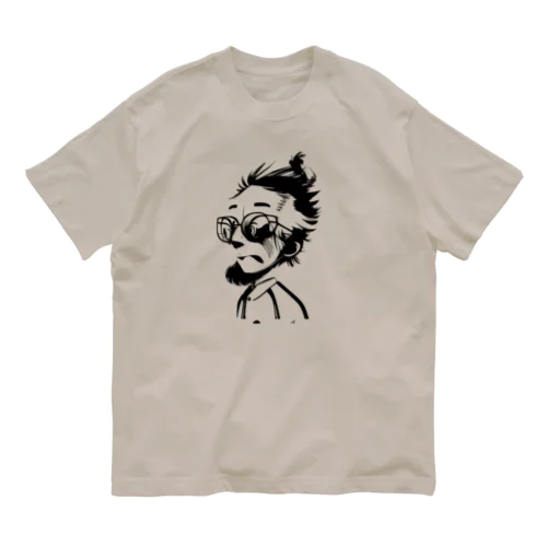 眼鏡ダンディーさん Organic Cotton T-Shirt