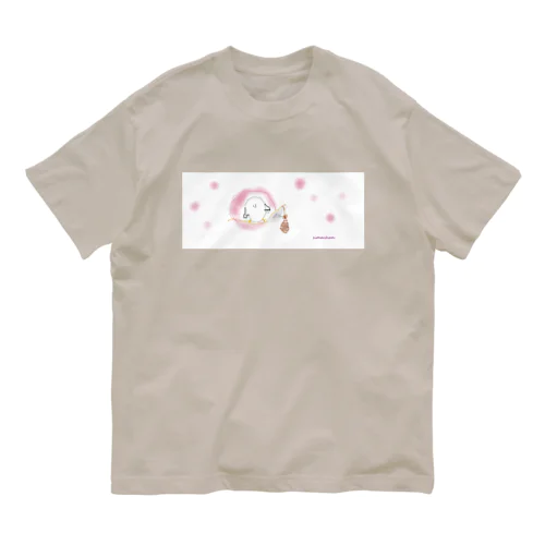 Simaちゃん（シマエナガ） オーガニックコットンTシャツ
