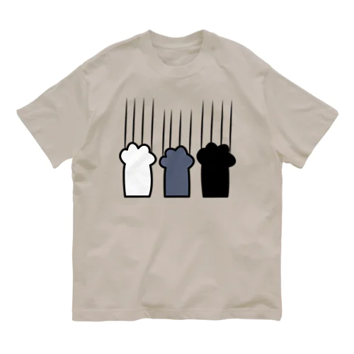 ネコのツメ痕 Organic Cotton T-Shirt