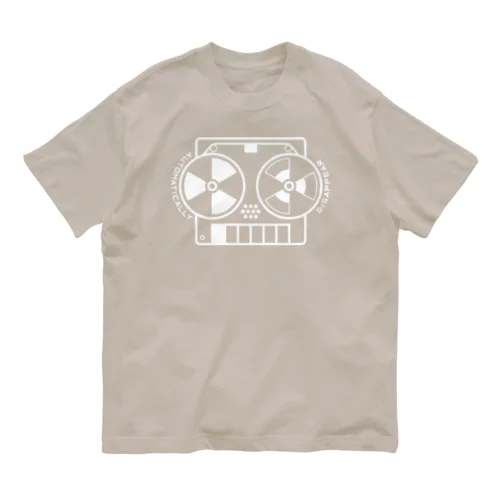 オープンリールテープレコーダー（白） Organic Cotton T-Shirt