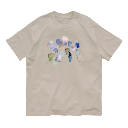 水彩ペイント・くすみ系ニュアンスカラー Organic Cotton T-Shirt