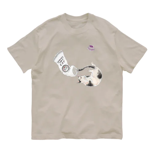 にょろにょろ猫チューブ Organic Cotton T-Shirt