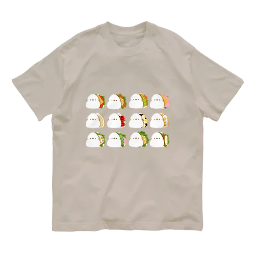 挟みエナガ オーガニックコットンTシャツ