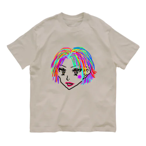 虹ガール 3 オーガニックコットンTシャツ