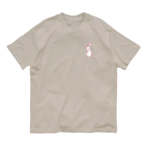 振り向きうさぎ Organic Cotton T-Shirt