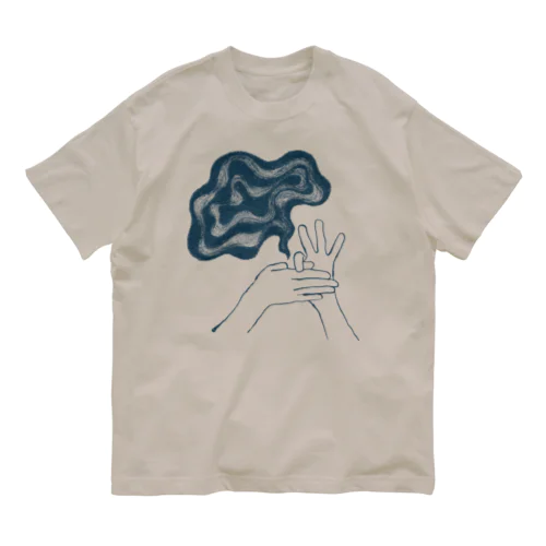 モヤるマジック（紺） Organic Cotton T-Shirt