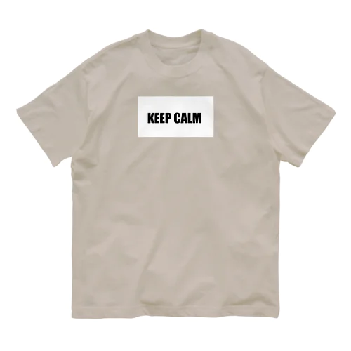 KEEP CALM オーガニックコットンTシャツ