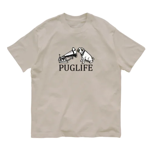 PUG LIFEグッズ オーガニックコットンTシャツ