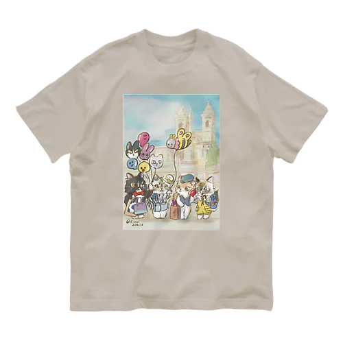 ベーカリーこげまる社員旅行にゃ Organic Cotton T-Shirt