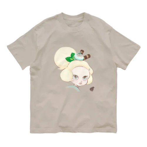 ミントチョコレートの妖精 ペパーミンティー  Organic Cotton T-Shirt