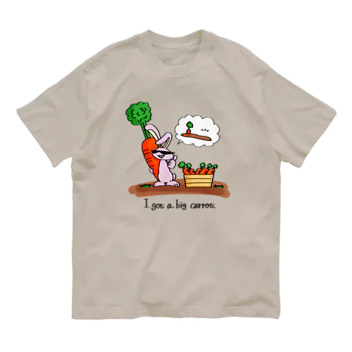 ラビットくん (再投稿) Organic Cotton T-Shirt