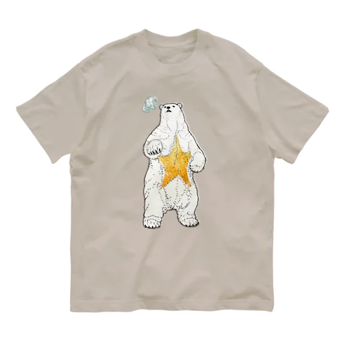 Polar Star Bear オーガニックコットンTシャツ