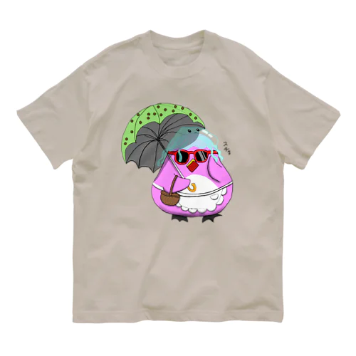 ペンギン母ちゃん 夏のおでかけ オーガニックコットンTシャツ