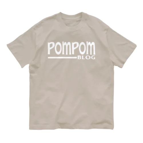 POM CRUZ（white） オーガニックコットンTシャツ