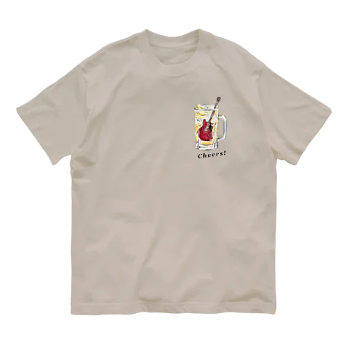 ギターで乾杯(Tシャツ•バッグ類) オーガニックコットンTシャツ