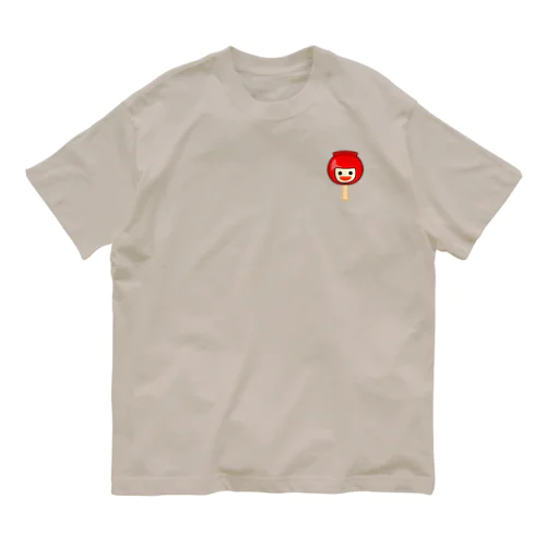 りんご飴っ子 壱 ヘッド ポイント オーガニックコットンTシャツ