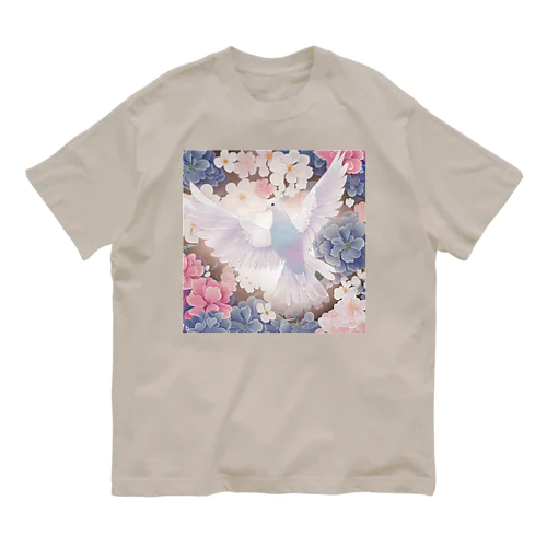 夢幻　鳩　善と美 Organic Cotton T-Shirt