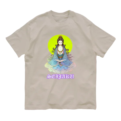 静寂　【御仏様の境地】 オーガニックコットンTシャツ