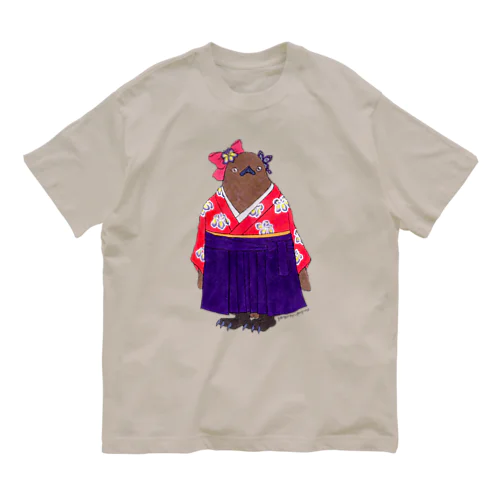 着物ぺんぎんーいずれはキングヒナか杜若ー Organic Cotton T-Shirt