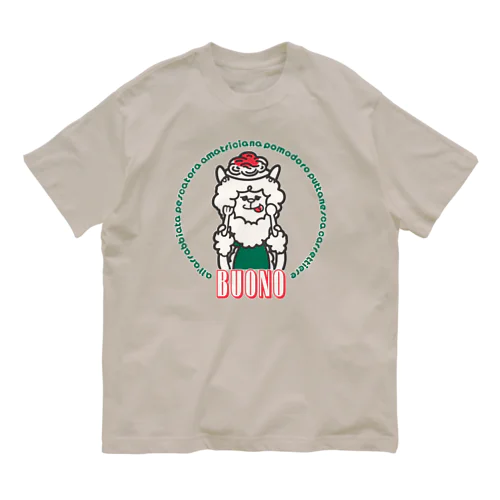 アルパカパスタ（Alpaca and Pasta） Organic Cotton T-Shirt