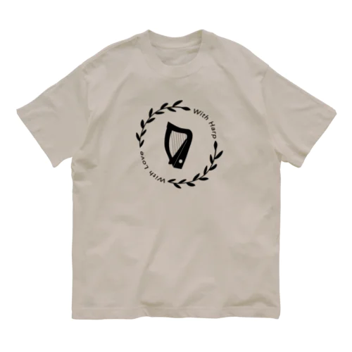 With Harp, With Love オーガニックコットンTシャツ