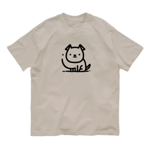 つぶらな瞳のわんこ🐾 オーガニックコットンTシャツ