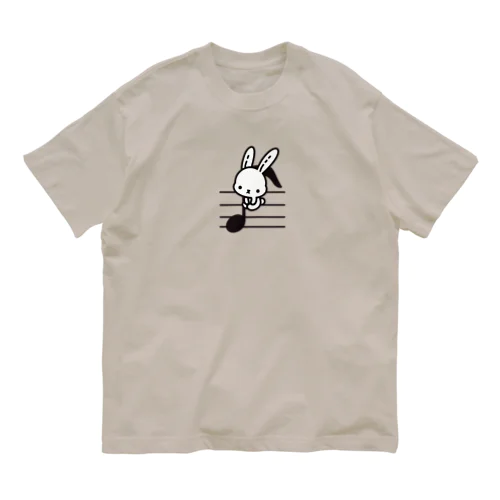 音符♪＆うさちゃん🐰 Organic Cotton T-Shirt