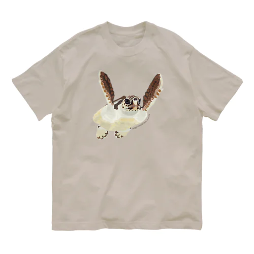 アカウミガメ オーガニックコットンTシャツ