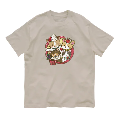 美味しそうなリースにゃん Organic Cotton T-Shirt