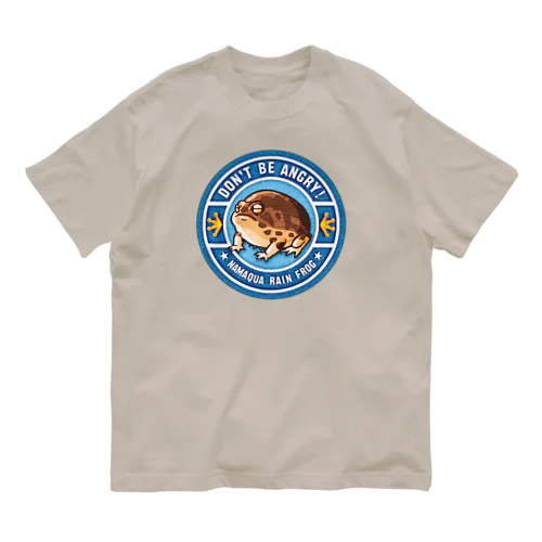 Namaqua Rain Frog (ワッペン風) Organic Cotton T-Shirt