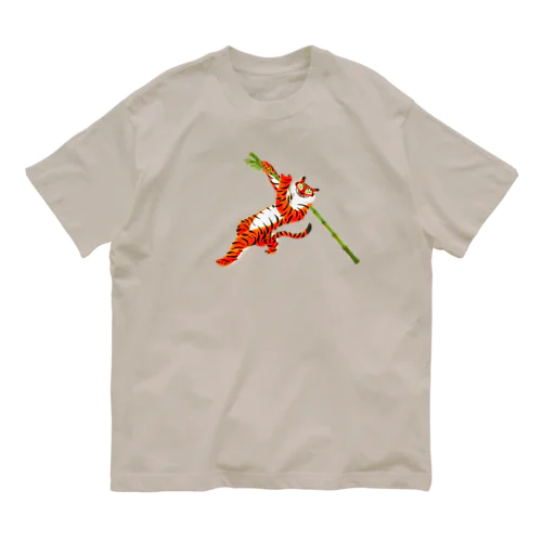 功夫のトラちゃん（酔棍） Organic Cotton T-Shirt