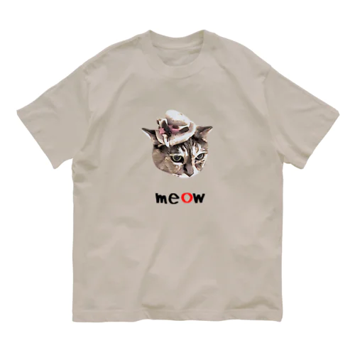 キジトラ猫のフクちゃん Organic Cotton T-Shirt