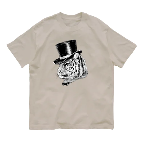 トラ紳士 オーガニックコットンTシャツ