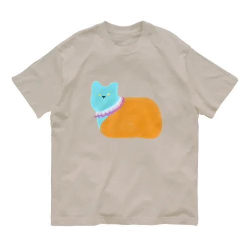 丸っこいネコ神 Organic Cotton T-Shirt