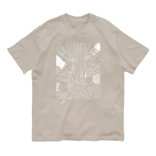 MUGU 001 white オーガニックコットンTシャツ